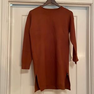 Zara burnt orange sweater dress. Super soft!